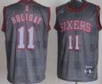 Wholesale Cheap Philadelphia 76ers #11 Jrue Holiday Black Rhythm Fashion Jersey