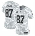 Cheap Women's Kansas City Chiefs #87 Travis Kelce 2024 F.U.S.E Arctic Camo Salute To Service Limited Stitched Football Jersey(Run Small)