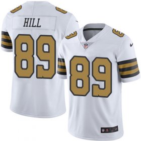 Wholesale Cheap Nike Saints #89 Josh Hill White Youth Stitched NFL Limited Rush Jersey