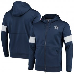 Wholesale Cheap Dallas Cowboys Nike Sideline Performance Full-Zip Hoodie Navy