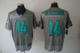 Wholesale Cheap Nike Jaguars #14 Justin Blackmon Grey Shadow Men's Stitched NFL Elite Jersey