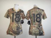 Wholesale Cheap Nike Broncos #18 Peyton Manning Camo Women's Stitched NFL Realtree Elite Jersey