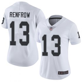 Wholesale Cheap Nike Raiders #13 Hunter Renfrow White Women\'s Stitched NFL Vapor Untouchable Limited Jersey