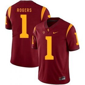 Wholesale Cheap USC Trojans 1 Darreus Rogers Red College Football Jersey