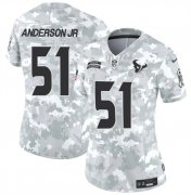 Cheap Women's Houston Texans #51 Will Anderson Jr 2024 F.U.S.E Arctic Camo Salute To Service Limited Stitched Football Jersey(Run Small)