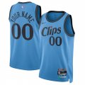 Cheap Men's Los Angeles Clippers Active Player Custom Light Blue 2024-25 CityEdition Stitched Jersey