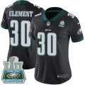 Wholesale Cheap Nike Eagles #30 Corey Clement Black Alternate Super Bowl LII Champions Women's Stitched NFL Vapor Untouchable Limited Jersey