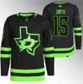 Wholesale Cheap Men's Dallas Stars #15 Craig Smith Black Stitched Jersey