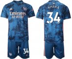 Wholesale Cheap Men 2021 Arsenal away 34 soccer jerseys