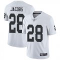 Wholesale Cheap Nike Raiders #28 Josh Jacobs White Youth Stitched NFL Vapor Untouchable Limited Jersey