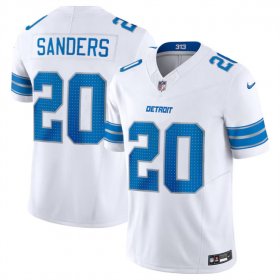 Cheap Men\'s Detroit Lions #20 Barry Sanders White 2024 F.U.S.E. Vapor Limited Football Stitched Jersey