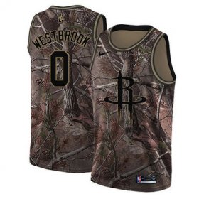 Wholesale Cheap Nike Rockets #0 Russell Westbrook Camo NBA Swingman Realtree Collection Jersey