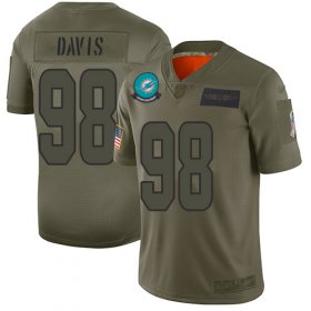 Wholesale Cheap Nike Dolphins #98 Raekwon Davis Camo Men\'s Stitched NFL Limited 2019 Salute To Service Jersey