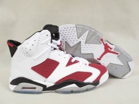 Wholesale Cheap Air Jordan 6 Carmine Shoes white/red-black