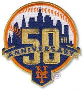 Wholesale Cheap Stitched 2012 New York Mets 50th Anniversary Patch