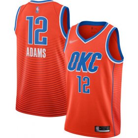 Wholesale Cheap Thunder #12 Steven Adams Orange Basketball Swingman Statement Edition 2019-2020 Jersey