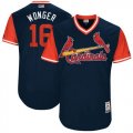 Wholesale Cheap Cardinals #16 Kolten Wong Navy 