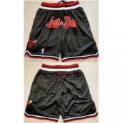 Wholesale Cheap Men Chicago Bulls Black Mitchell Ness Shorts