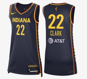 Cheap Women\'s Indiana Fever #22 Caitlin Clark Black Stitched Jersey