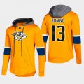 Wholesale Cheap Predators #13 Nick Bonino Gold 2018 Pullover Platinum Hoodie