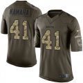 Wholesale Cheap Nike Saints #41 Alvin Kamara Green Men's Stitched NFL Limited 2015 Salute To Service Jersey