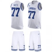 Wholesale Cheap Nike Cowboys #77 Tyron Smith White Men's Stitched NFL Limited Tank Top Suit Jersey