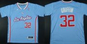 Wholesale Cheap Los Angeles Clippers #32 Blake Griffin Revolution 30 Swingman 2013 Blue Jersey