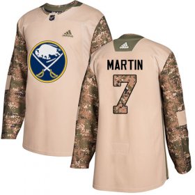 Wholesale Cheap Adidas Sabres #7 Rick Martin Camo Authentic 2017 Veterans Day Stitched NHL Jersey