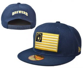 Wholesale Cheap MLB Milwaukee Brewers Marvel Adjustable Snapback LH ID-W2339