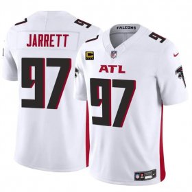 Cheap Men\'s Atlanta Falcons #97 Grady Jarrett White 2024 F.U.S.E With 4-Star C Patch Vapor Untouchable Limited Stitched Football Jersey