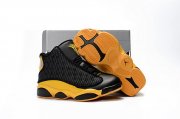 Wholesale Cheap Kids' Air Jordan 13 Retro Shoes Black/Yellow