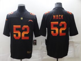 Wholesale Cheap Men\'s Los Angeles Chargers #52 Khalil Mack Black Fashion Limited Stitched Jersey