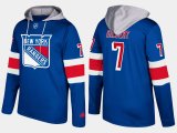 Wholesale Cheap Rangers #7 Rod Gilbert Blue Name And Number Hoodie