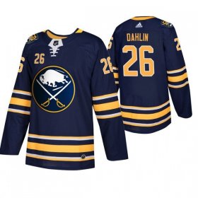 Wholesale Cheap Buffalo Sabres #26 Rasmus Dahlin Men\'s Navy 50th Anniversary Home Authentic Jersey