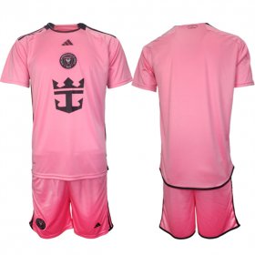 Cheap Men\'s Inter Miami CF Blank 2024-25 Pink Home Soccer Jersey Suit