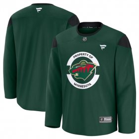 Men\'s Minnesota Wild Green 2024-25 Team Practice Stitched Hockey Jersey