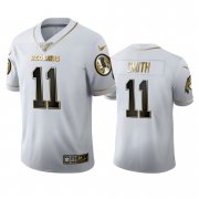 Wholesale Cheap Washington Redskins #11 Alex Smith Men's Nike White Golden Edition Vapor Limited NFL 100 Jersey