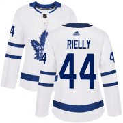 Wholesale Cheap Adidas Maple Leafs #44 Morgan Rielly White Road Authentic Women's Stitched NHL Jersey