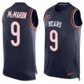 Wholesale Cheap Nike Bears #9 Jim McMahon Navy Blue Team Color Men's Stitched NFL Limited Tank Top Jersey