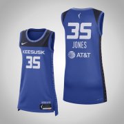 Cheap Women Connecticut Sun #35 Jonquel Jones Royal 2021 Rebel Edition Stitched Jersey