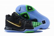 Wholesale Cheap Nike Kyire 3 Black Blue Gold-logo