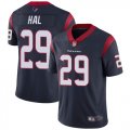 Wholesale Cheap Nike Texans #29 Andre Hal Navy Blue Team Color Men's Stitched NFL Vapor Untouchable Limited Jersey