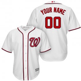 Wholesale Cheap Washington Nationals Majestic Cool Base Custom Jersey White