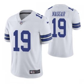 Wholesale Cheap Men\'s Dallas Cowboys #19 Chris Naggar White Vapor Limited Stitched Jersey