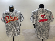 Cheap Men's Kansas City Chiefs Team Logo 2024 Arctic Camo Salute to Service Stitched Baseball Jerseys