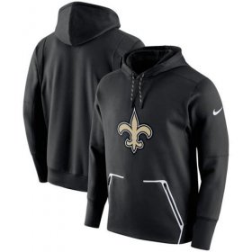 Wholesale Cheap Men\'s New Orleans Saints Nike Black Champ Drive Vapor Speed Pullover Hoodie