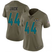 Wholesale Cheap Nike Jaguars #44 Myles Jack Olive Women's Stitched NFL Limited 2017 Salute to Service Jersey