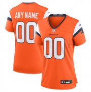 Cheap Women's Denver Broncos Active Player Custom Orange 2024 Stitched Jersey(Run Small)