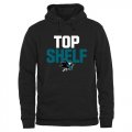 Wholesale Cheap San Jose Sharks Top Shelf Pullover Hoodie Black