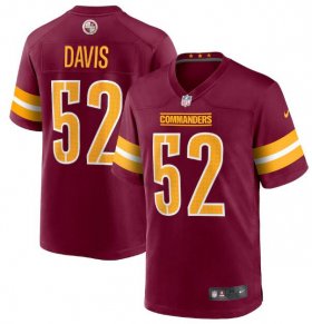 Wholesale Cheap Men\'s Washington Commanders #52 Jamin Davis 2022 Burgundy Game Stitched Jersey